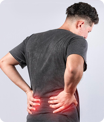 Chiropractor examining patient